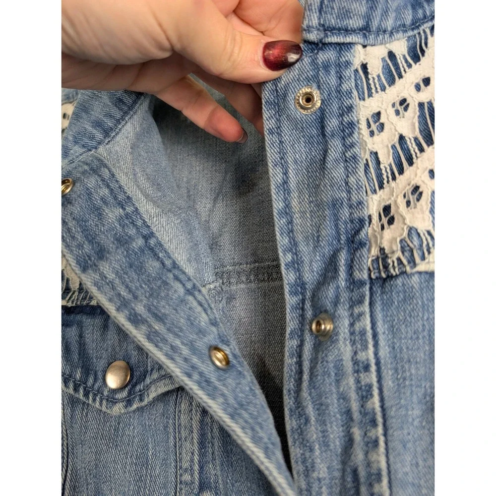 New Directions Denim Vest Womens‎ 2X Blue Excellent